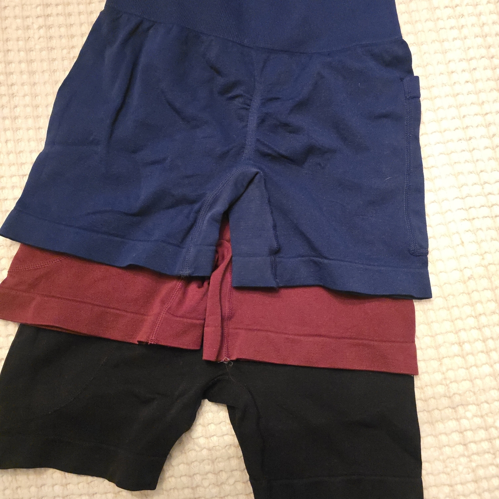 3 Workout Shorts Sz Small
Blue, Red, and Black